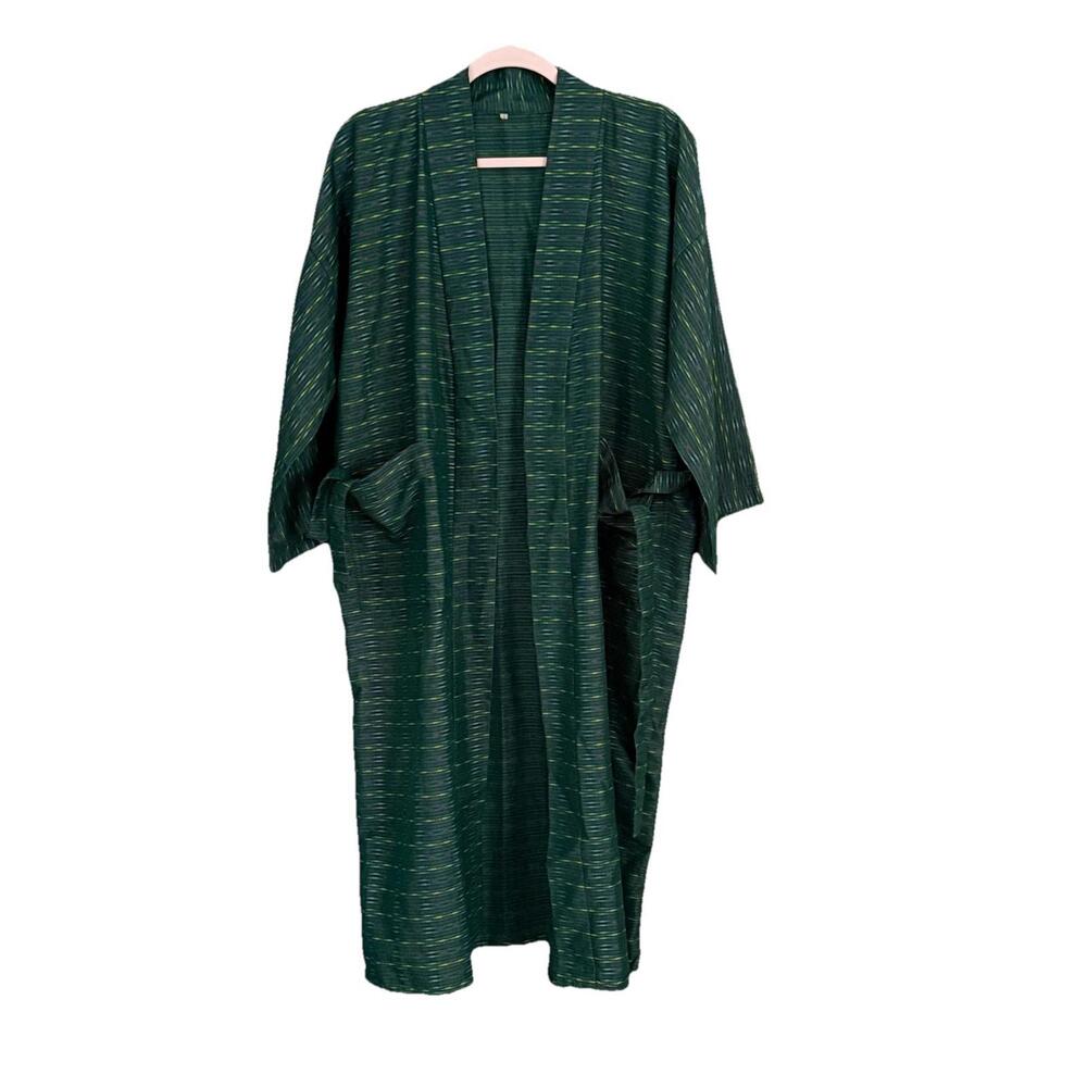 ❤️SOLD❤️Kimono Robe Silk Green Tai-Pan Hotel Thailand Large